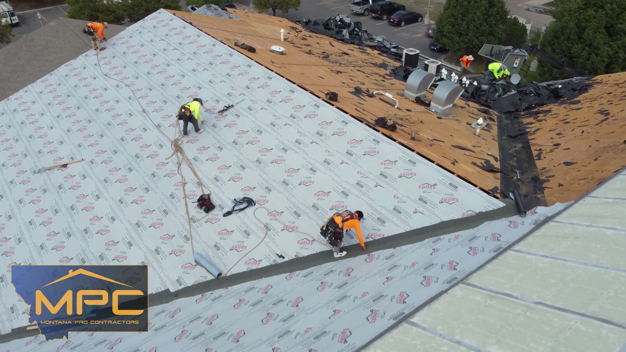 Great Falls, First Interstate Bank: Underlayment